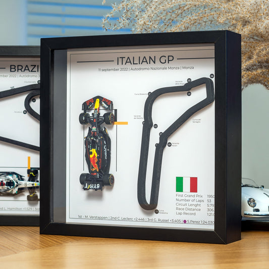 ITALIAN MONZA 2022 Grand Prix F1 frame with the winning car