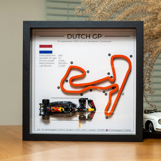 DUTCH 2022 Grand Prix Formula 1 Zandvoort frame with the winning car